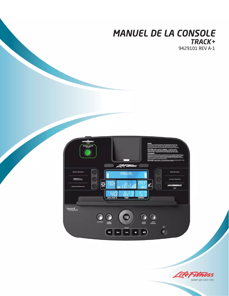 Página 1 del manual Manual de usuario Life Fitness F3