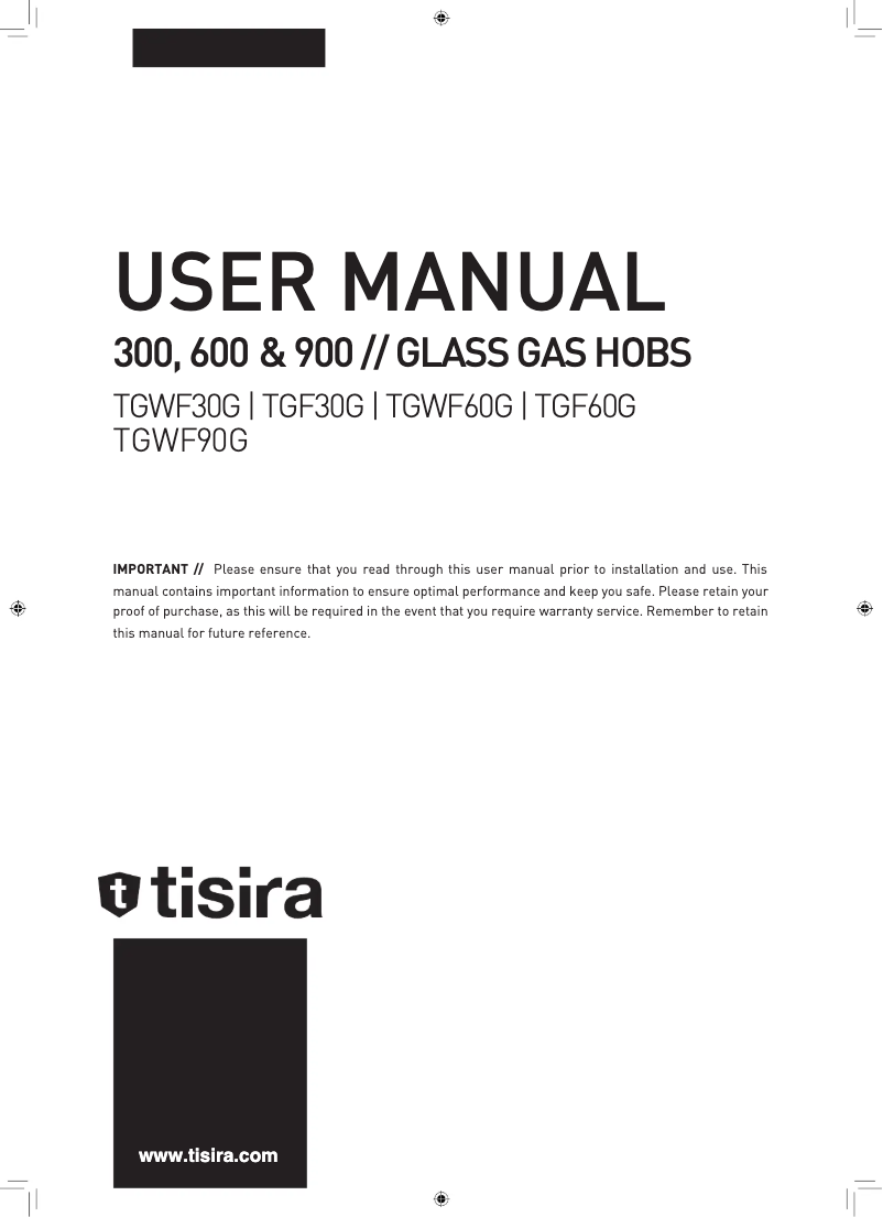 Página 1 del manual Manual de usuario Tisira TGF60G