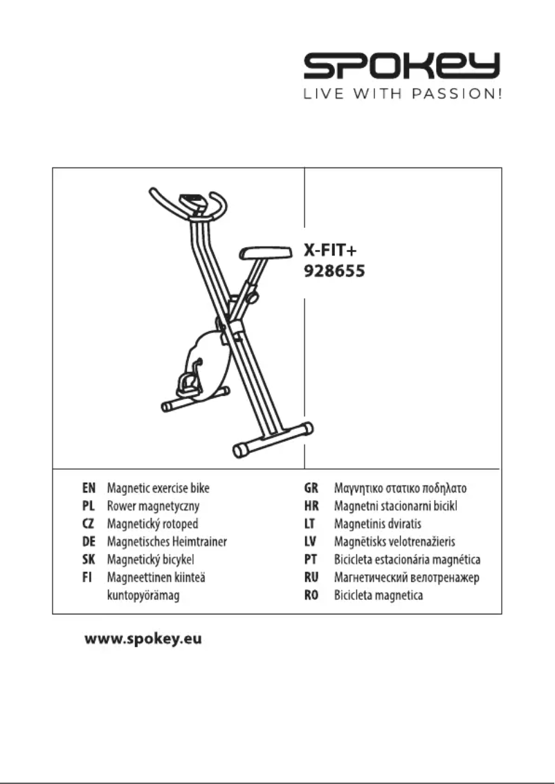 Page n°1 - Manuel utilisateur Spokey XFIT+