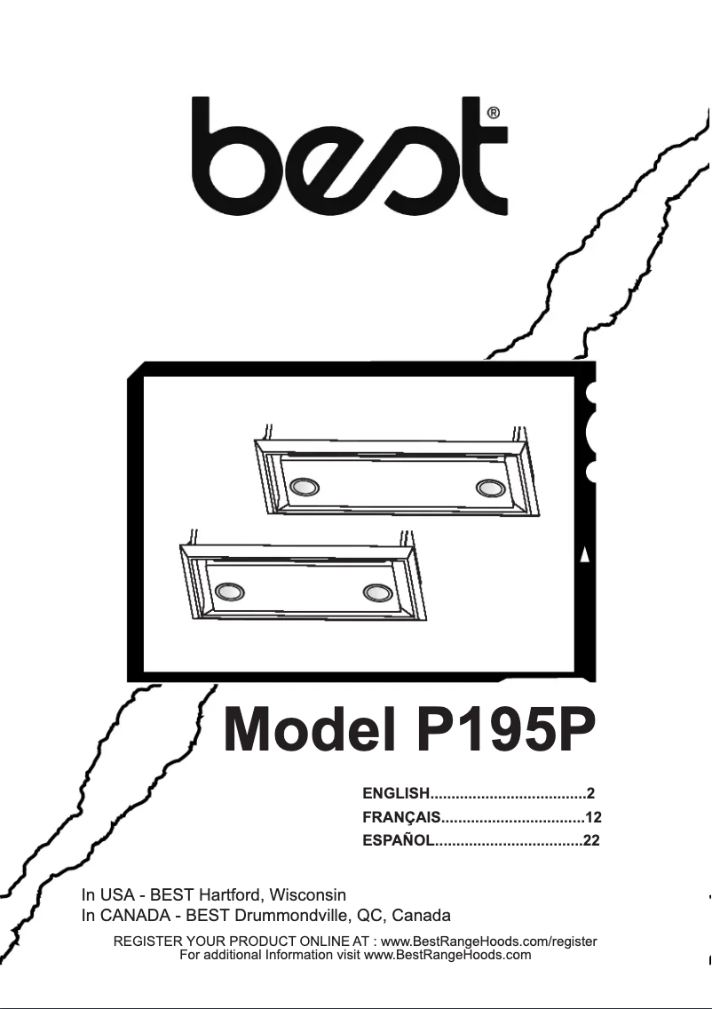 Page 1 de la notice Guide d'installation Best P195P1M70SB6