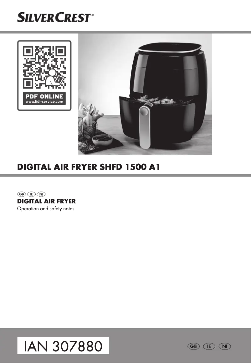 Page n°1 - Manuel utilisateur SilverCrest SHFD 1500 A1