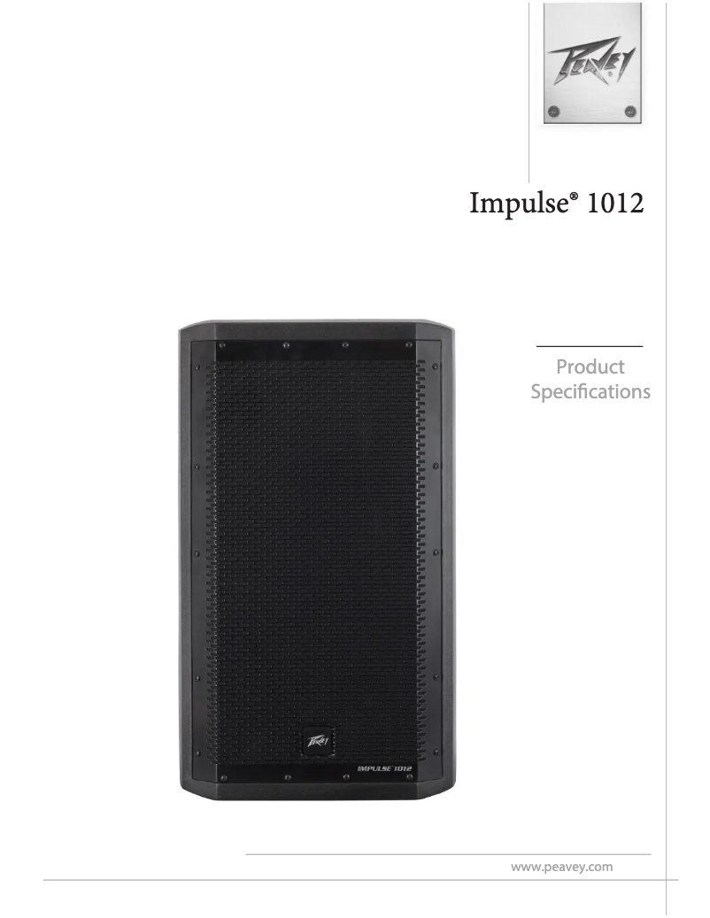 Image de la première page du manuel de l'appareil Impulse 1012