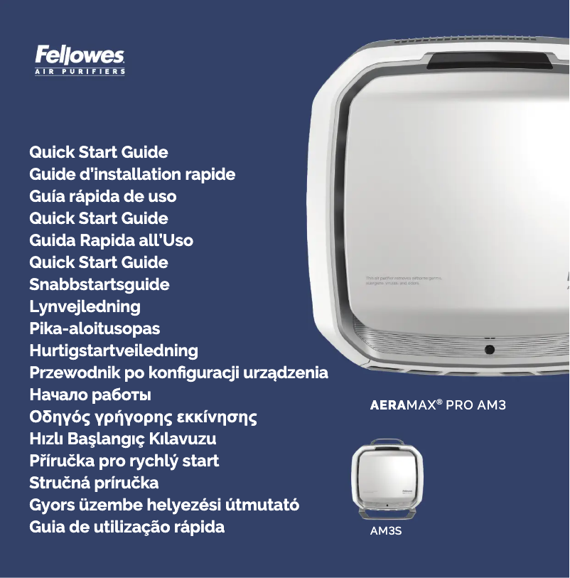 Image de la première page du manuel de l'appareil AeraMax PRO AM III