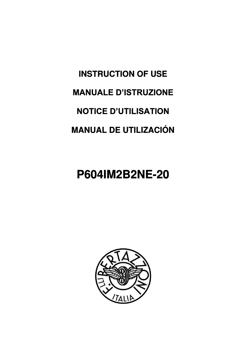 Page 1 de la notice Guide d'installation Bertazzoni P604IM2B2NE-20