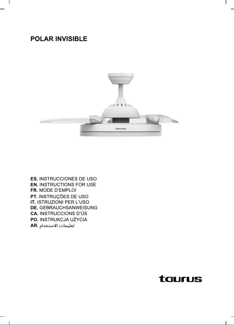 Page n°1 - Manuel utilisateur Taurus Polar Invisible
