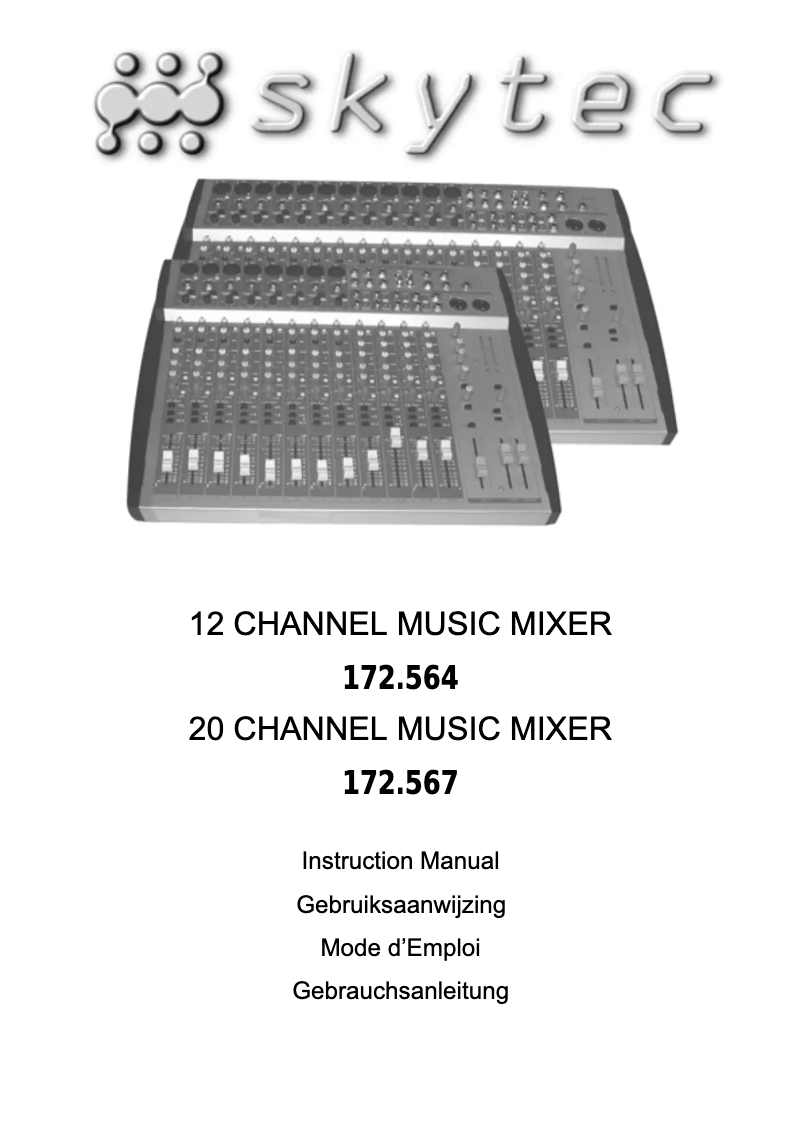 Página 1 del manual Manual de usuario Skytec 172.546