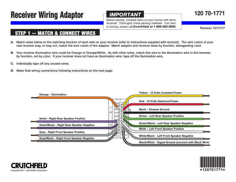 Page n°1 - Manuel utilisateur Metra 70-1771