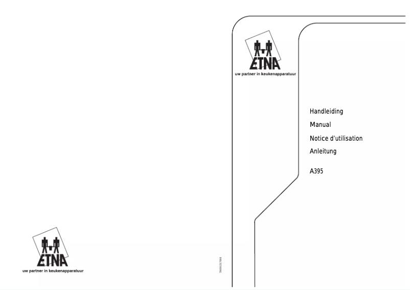 Image de la première page du manuel de l'appareil A395ZT