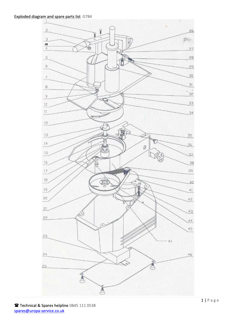 Page 1 de la notice Schéma de câblage Buffalo G784