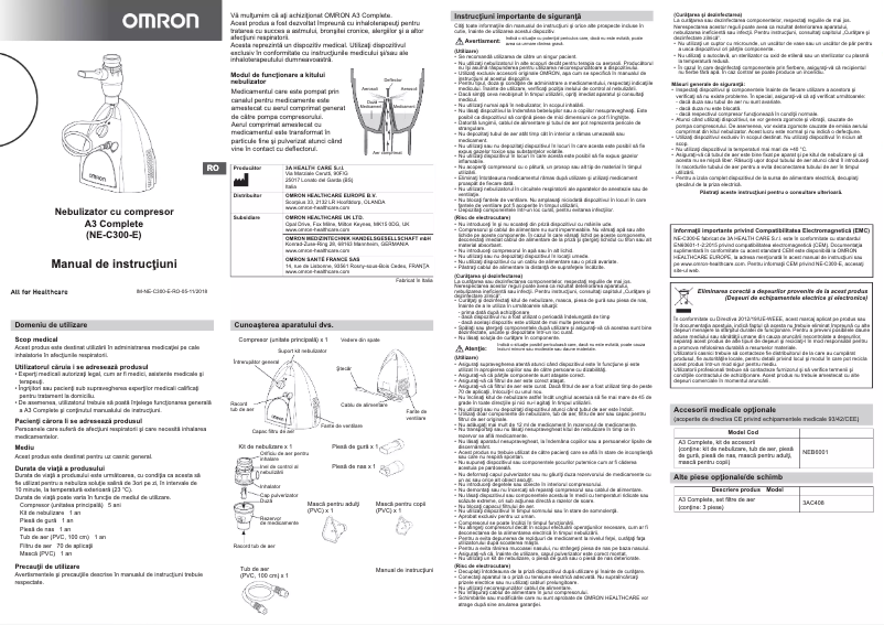 Image de la première page du manuel de l'appareil A3 Complete