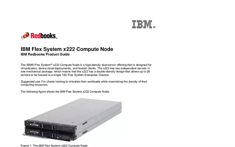 Page n°1 - Manuel utilisateur IBM Flex System x222