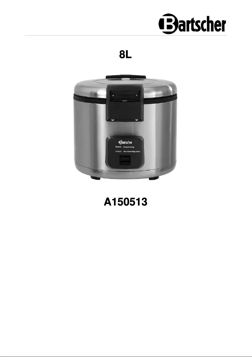 Página 1 del manual Manual de usuario Bartscher A150513