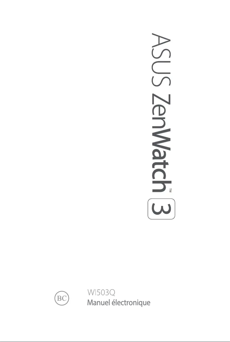 Page n°1 - Manuel utilisateur Asus ZenWatch 3