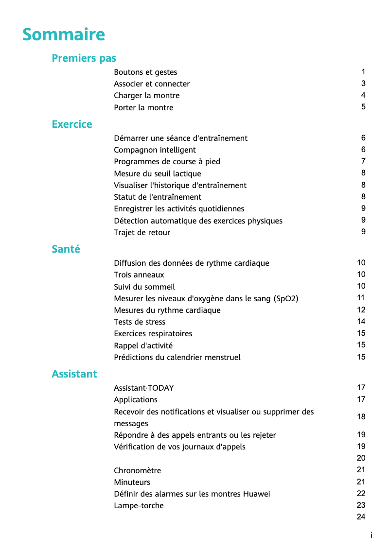 Image de la première page du manuel de l'appareil GT Runner