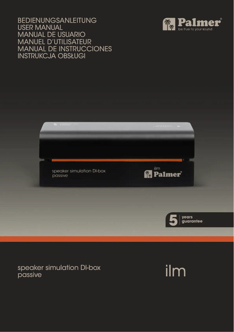 Page 1 de la notice Manuel utilisateur Palmer RIVER ilm