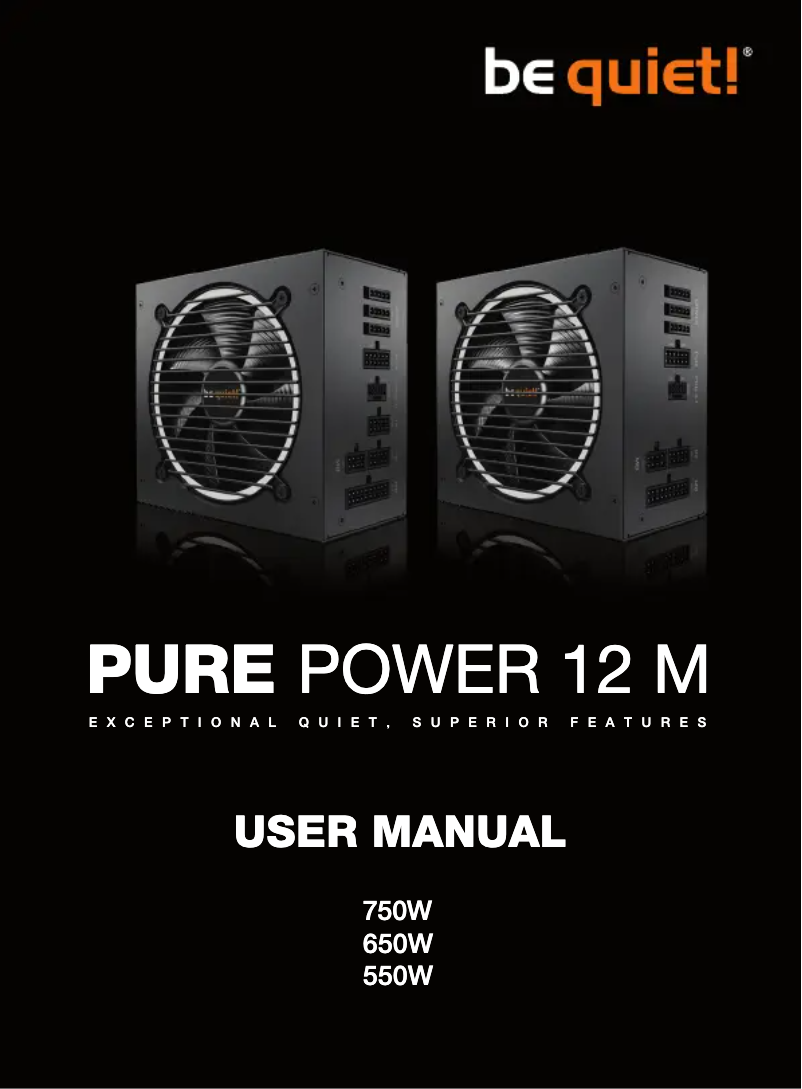Page n°1 - Manuel utilisateur Be Quiet! Pure Power 12 M