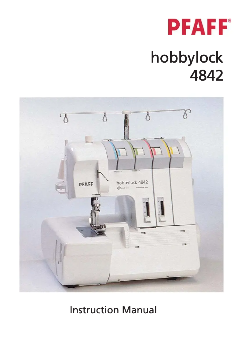 Image de la première page du manuel de l'appareil hobbylock 4842