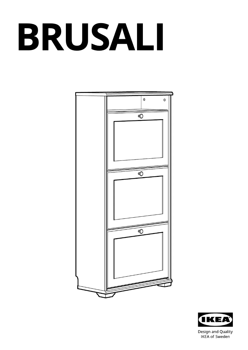 Page 1 de la notice Manuel utilisateur Ikea BRUSALI 804.803.93