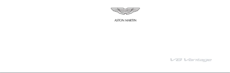 Página 1 del manual Manual de usuario Aston Martin V12 Vantage (2011)