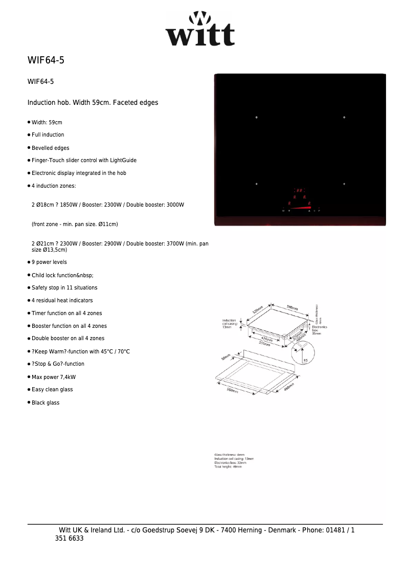 Image de la première page du manuel de l'appareil WIF645