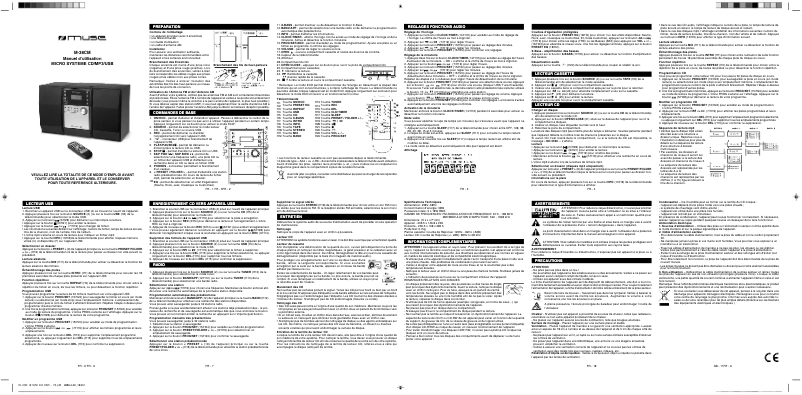 Page n°1 - Manuel utilisateur Muse M-38 CM