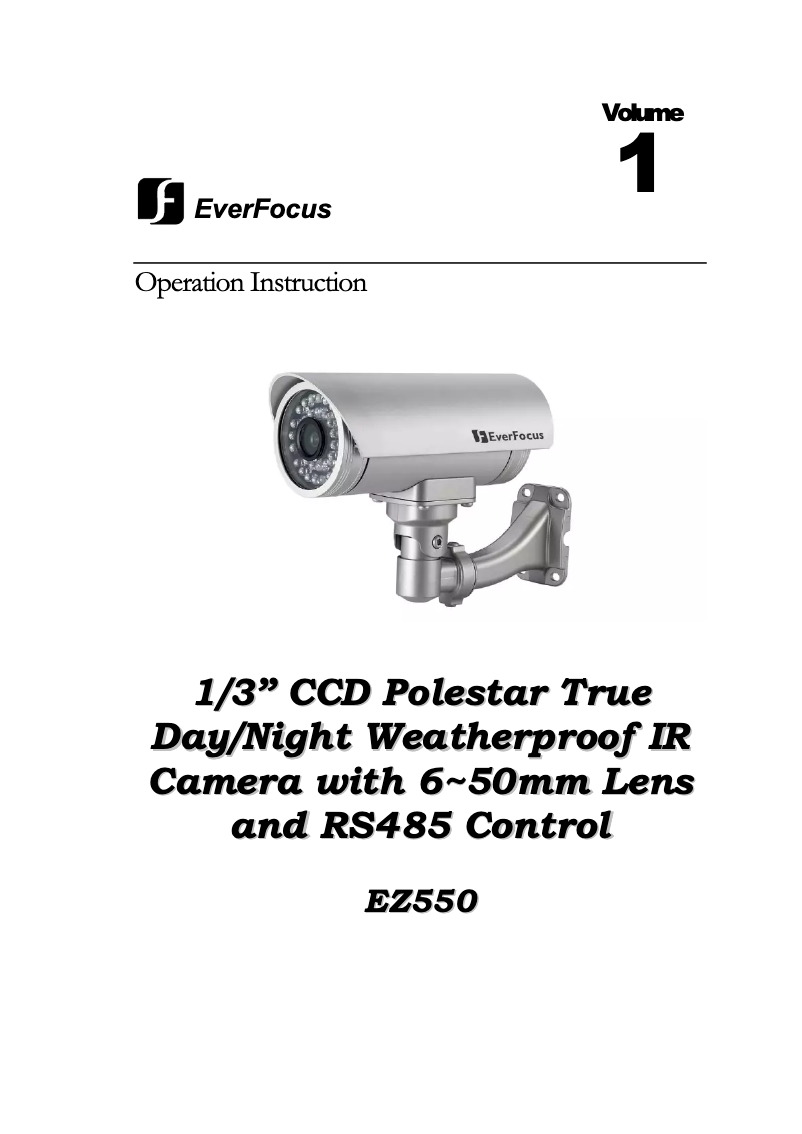 Image de la première page du manuel de l'appareil Polestar EZ550