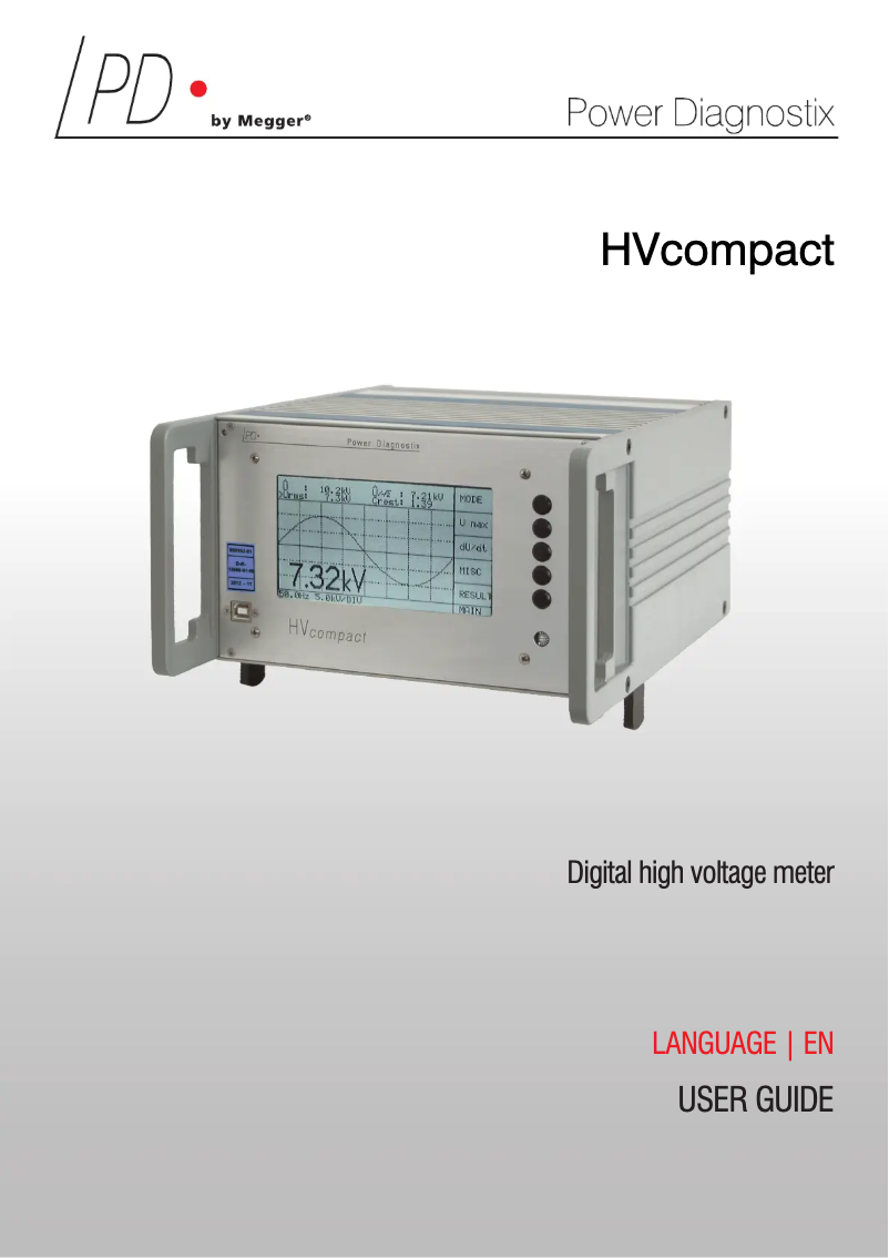 Image de la première page du manuel de l'appareil PD HVcompact