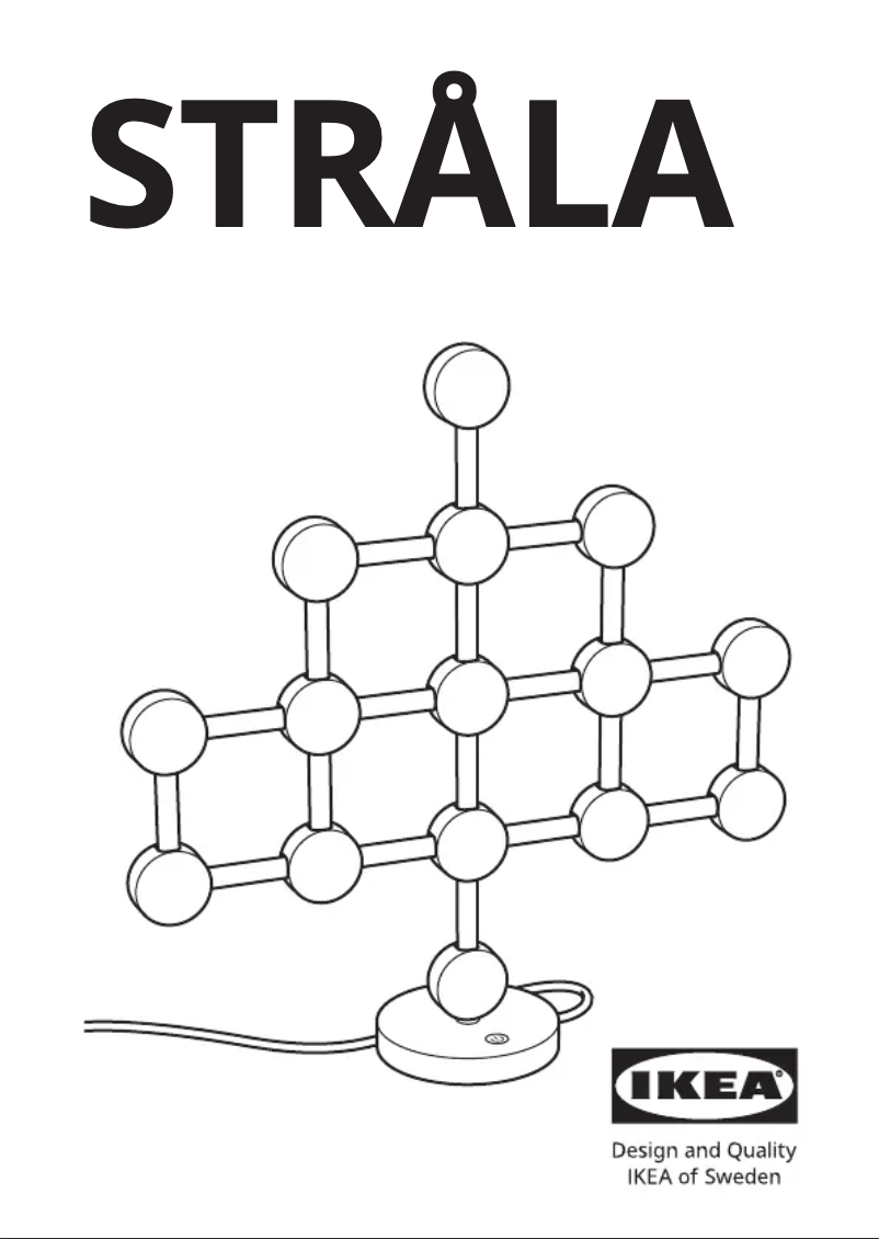 Image de la première page du manuel de l'appareil STRÅLA 505.628.56