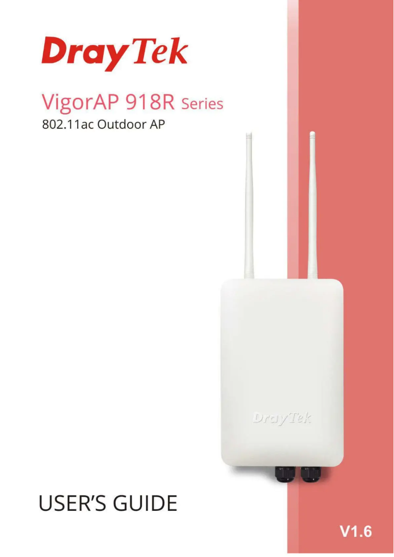 Page 1 de la notice Manuel utilisateur Draytek AP918RPD