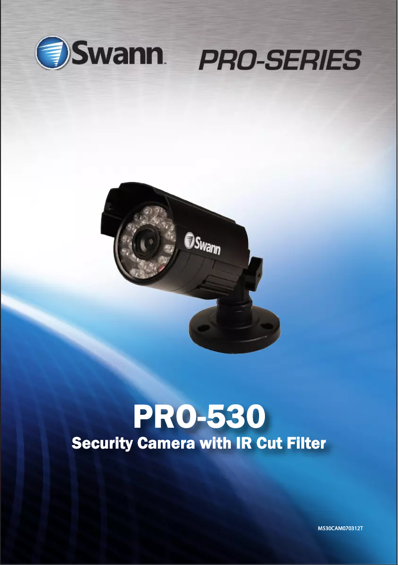 Page n°1 - Manuel utilisateur Swann PRO-530