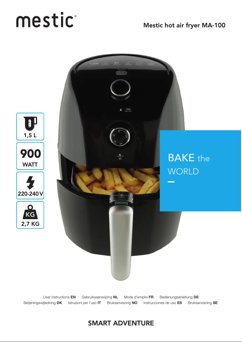 Page 1 de la notice Manuel utilisateur Mestic MA-100