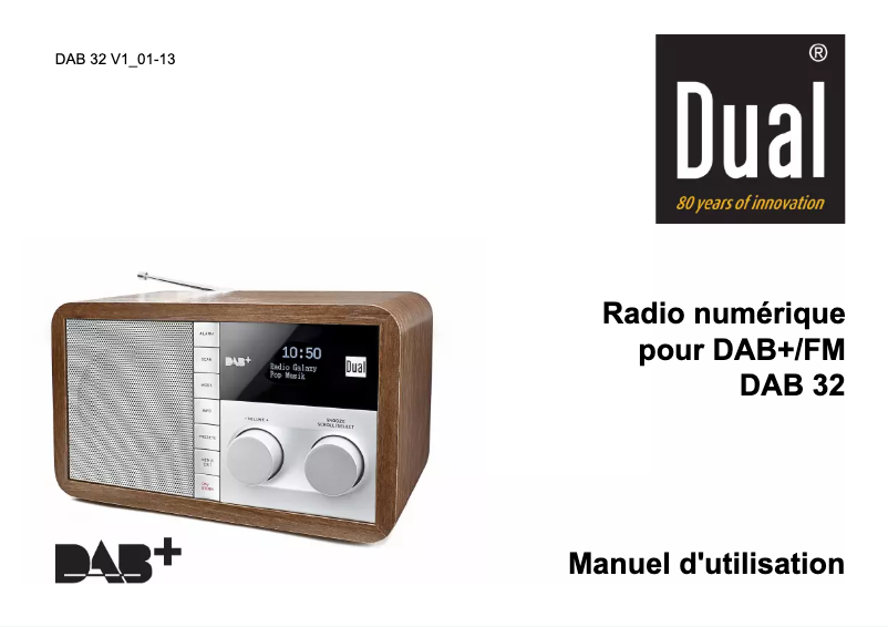 Page n°1 - Manuel utilisateur Dual DAB 32