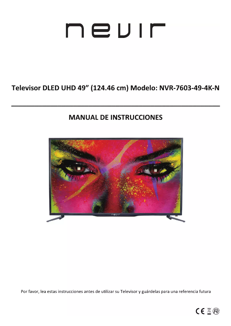 Image de la première page du manuel de l'appareil NVR-7603-49-4K-N