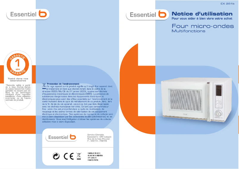 Image de la première page du manuel de l'appareil 281B