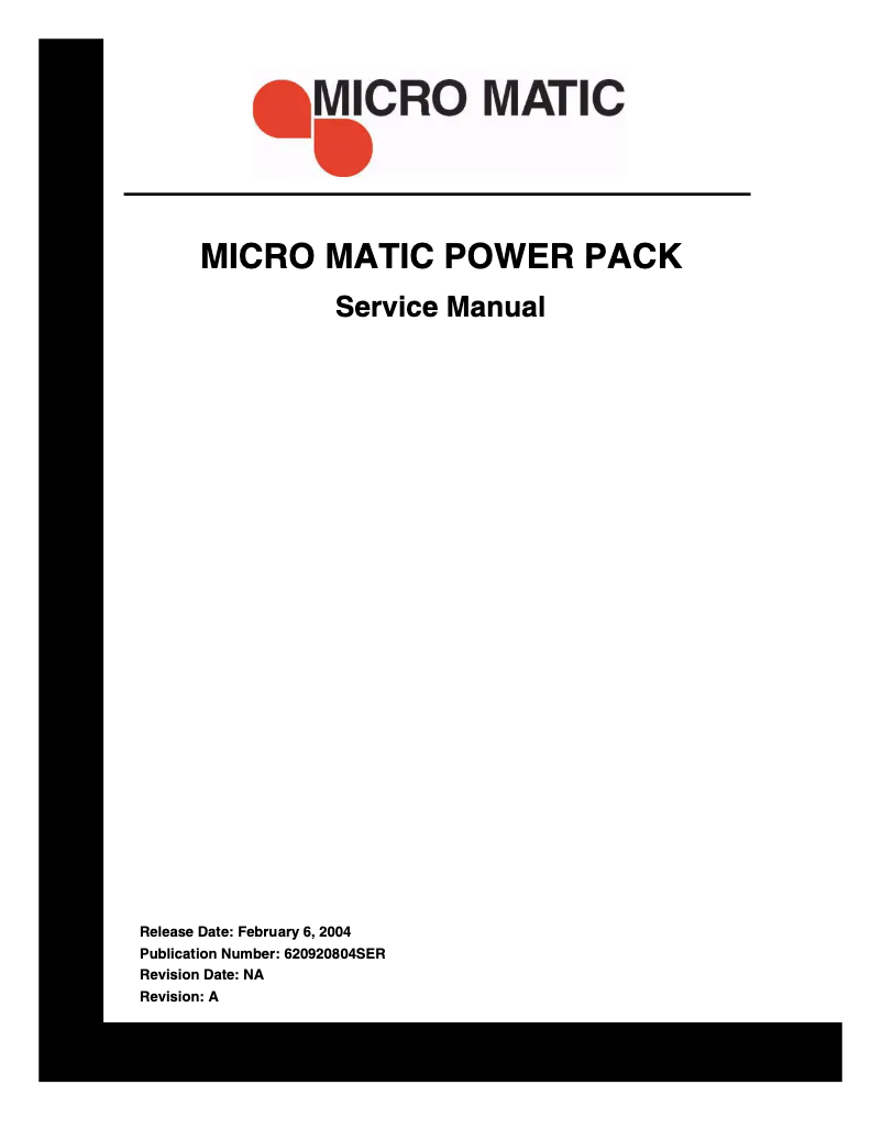 Página 1 del manual Manual de usuario Micro Matic MMPP4302-PKG