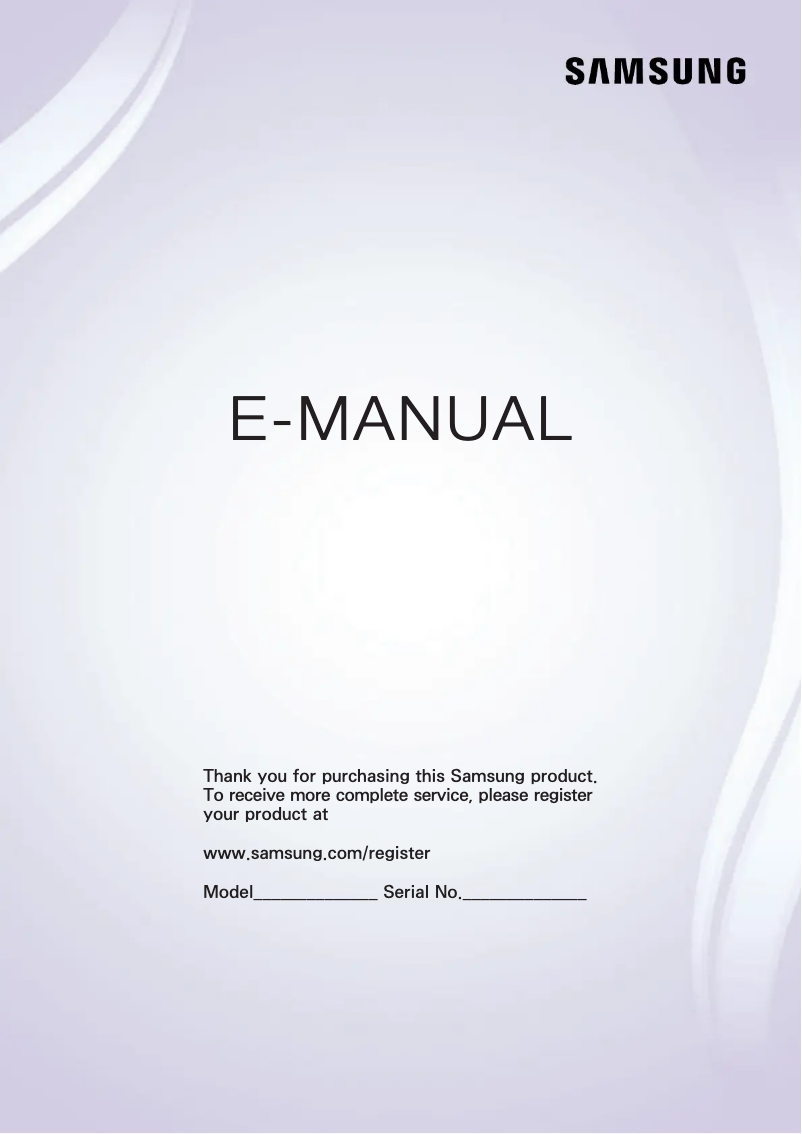 Image de la première page du manuel de l'appareil UN50J5200DF