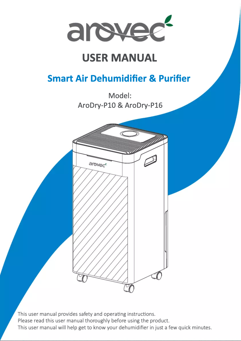 Image de la première page du manuel de l'appareil AroDry-P10
