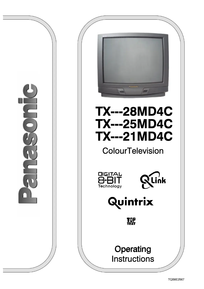 Page 1 de la notice Manuel utilisateur Panasonic TX-25MD4