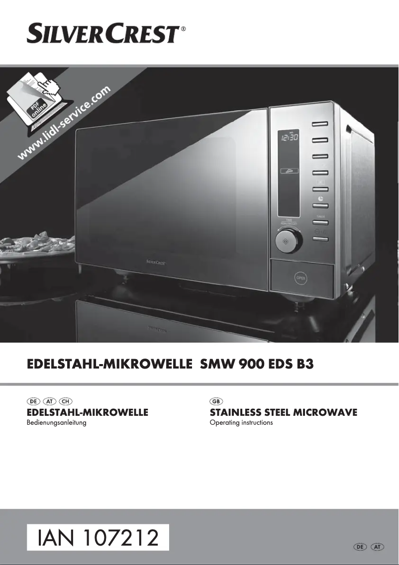 Page 1 de la notice Manuel utilisateur SilverCrest SMW 900 EDS B2