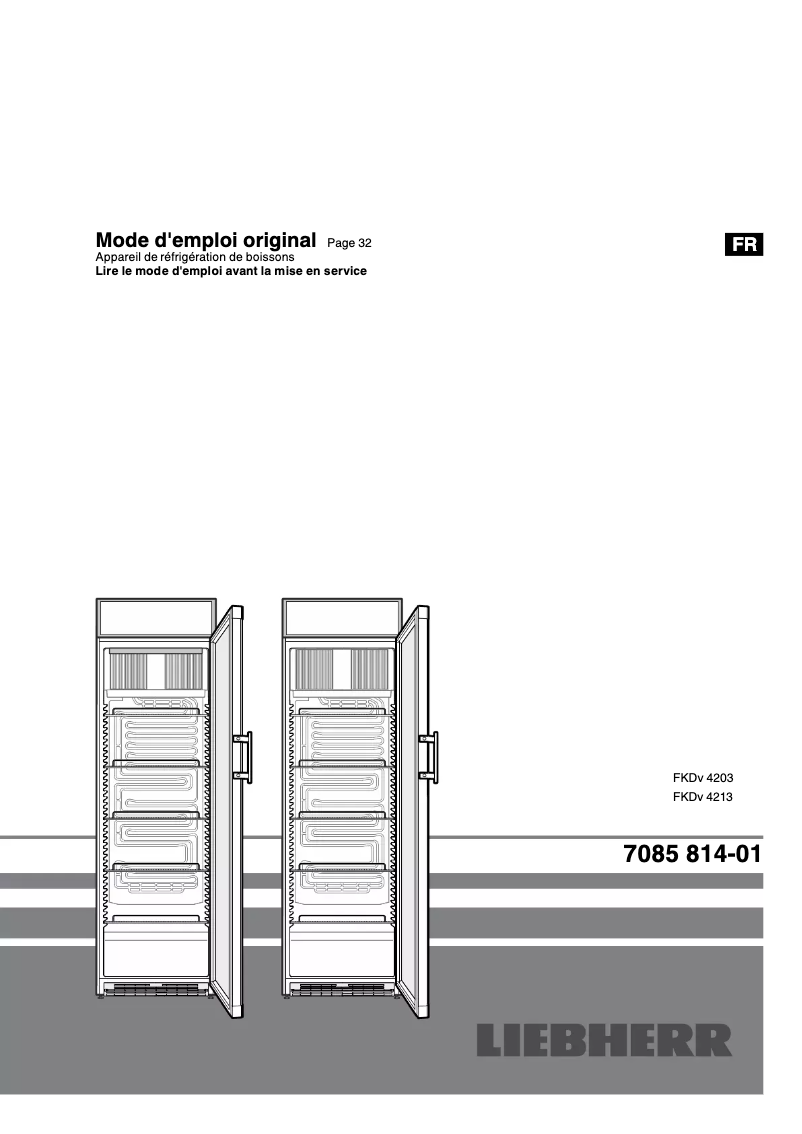 Image de la première page du manuel de l'appareil FKDV 4213