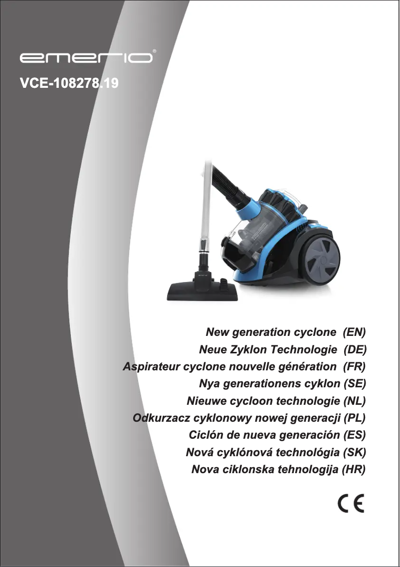 Page 1 de la notice Manuel utilisateur Emerio VCE-108278.19