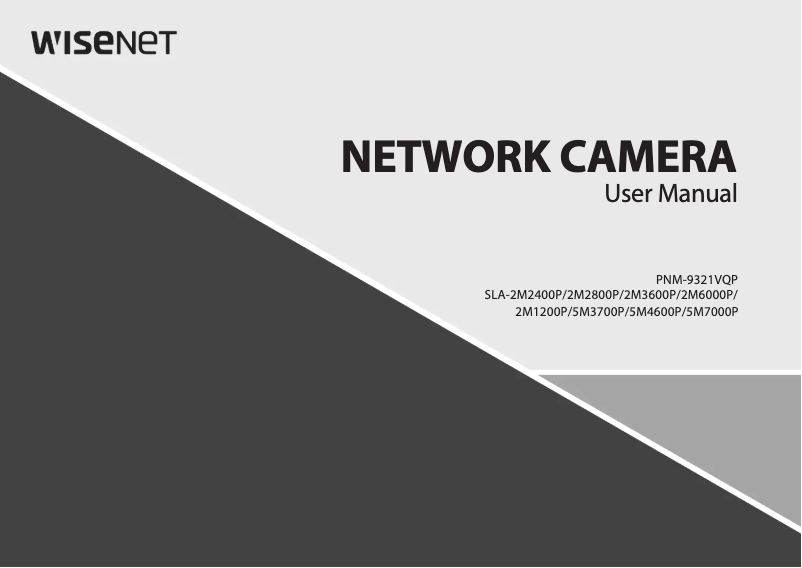 Page n°1 - Manuel utilisateur Wisenet PNM-9321VQP