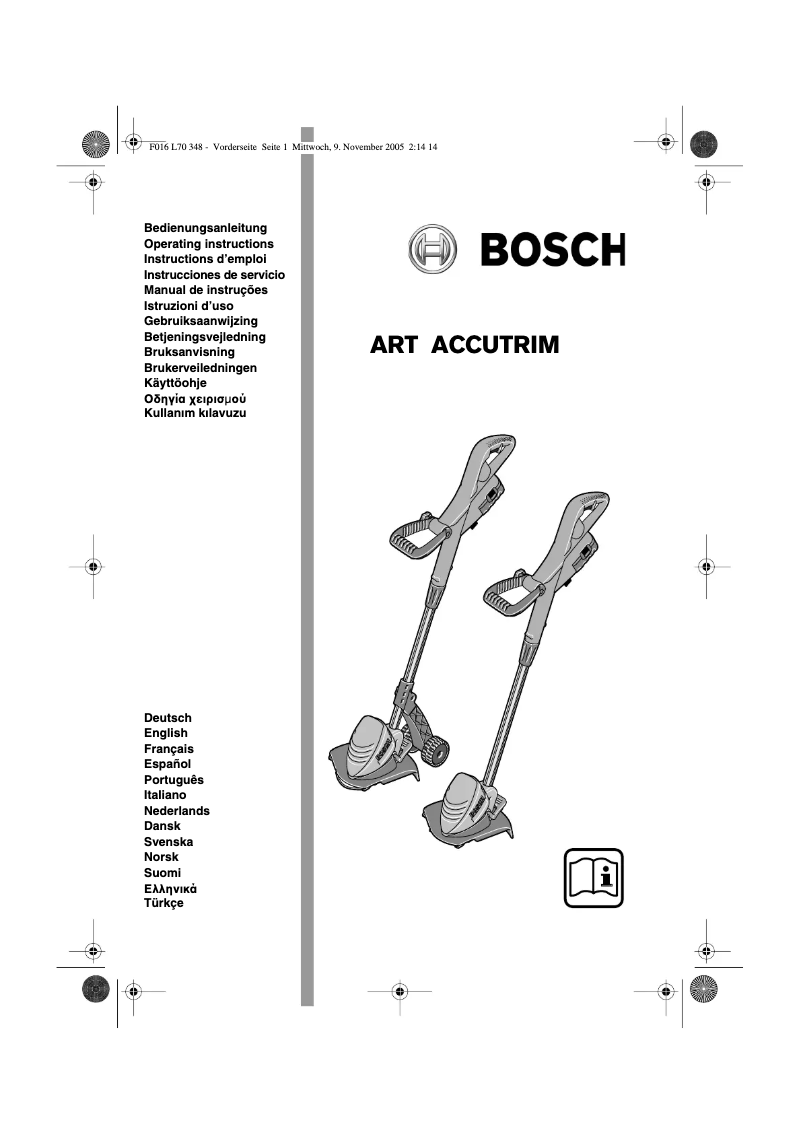 Página 1 del manual Manual de usuario Bosch ART 23 Accutrim