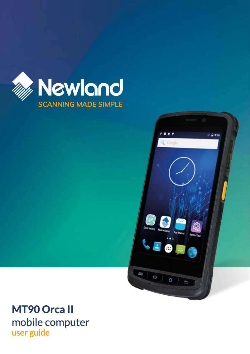 Page n°1 - Manuel utilisateur Newland MT90 Orca II