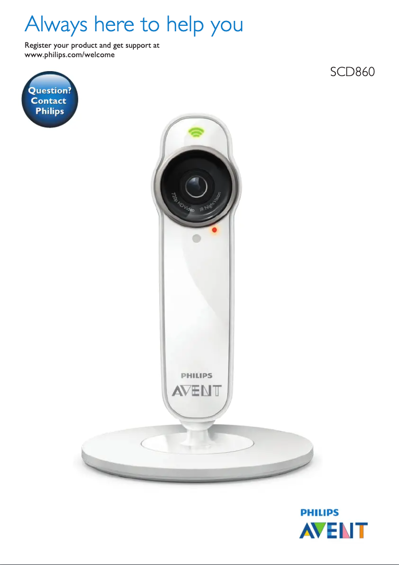 Image de la première page du manuel de l'appareil Avent UGrow SCD860