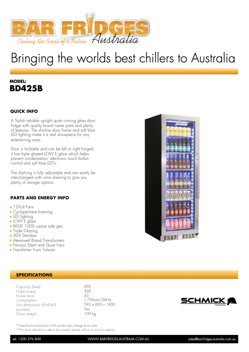 Image de la première page du manuel de l'appareil BD425B