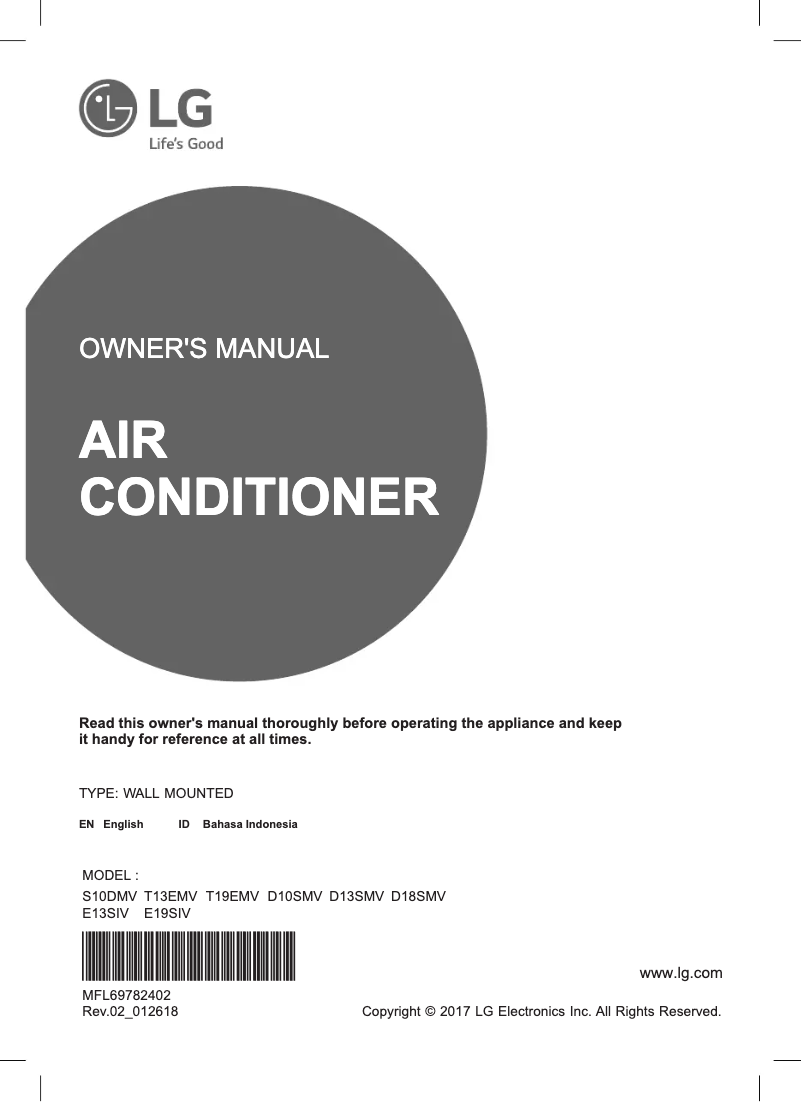Página 1 del manual Manual de usuario LG E13SIV