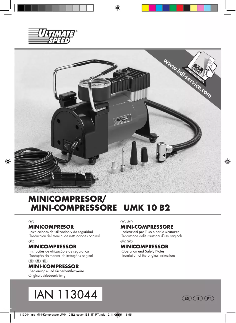 Page 1 de la notice Manuel utilisateur Ultimate Speed UMK 10 B2