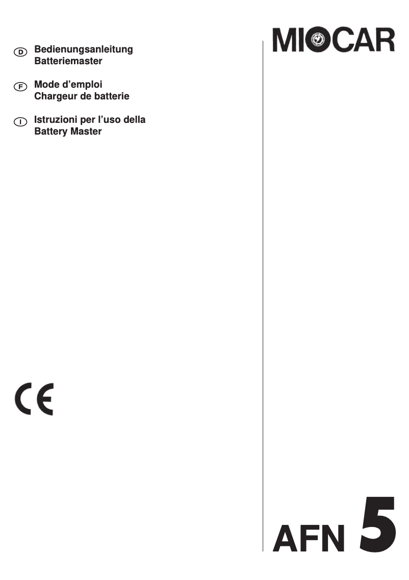 Image de la première page du manuel de l'appareil AFN 5