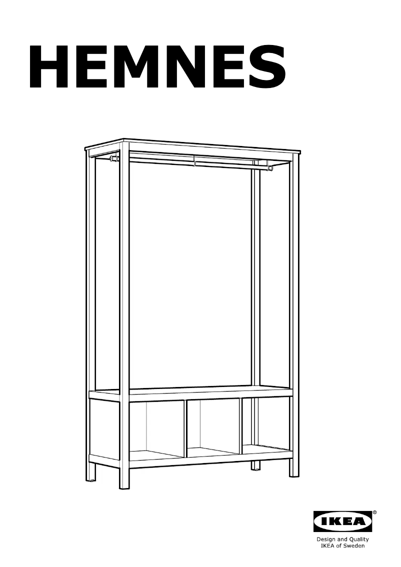 Página 1 del manual Manual de usuario Ikea HEMNES 103.793.03
